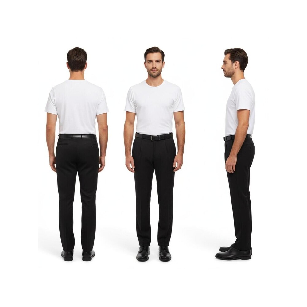Men's Classic Black Dress Pants